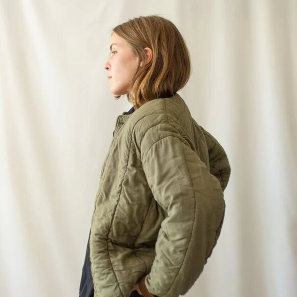 Rawson Vintage Green Cotton Quilt Liner Jacket (S/M) - Picture 8 of 8